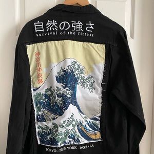 Men’s Brooklyn Cloth Back Denim Jacket, size XL